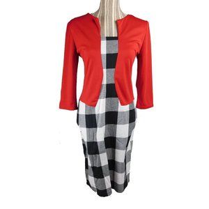 Women Fake Two Piece Bodycon Dress